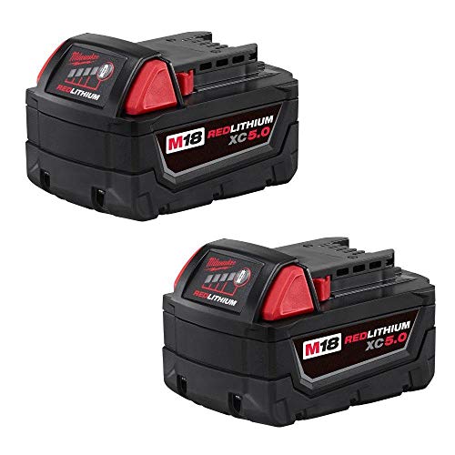 Milwaukee 48-11-1852 M18 REDLITHIUM XC 5.0 Ah Extended Capacity Battery (2 pack)
