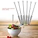 6Pcs Stainless Steel Forks Dessert Server Skewer Fondue Pot Forks Kitchen Tool Tableware Perfect for Cheese Meat Chocolate Dessert