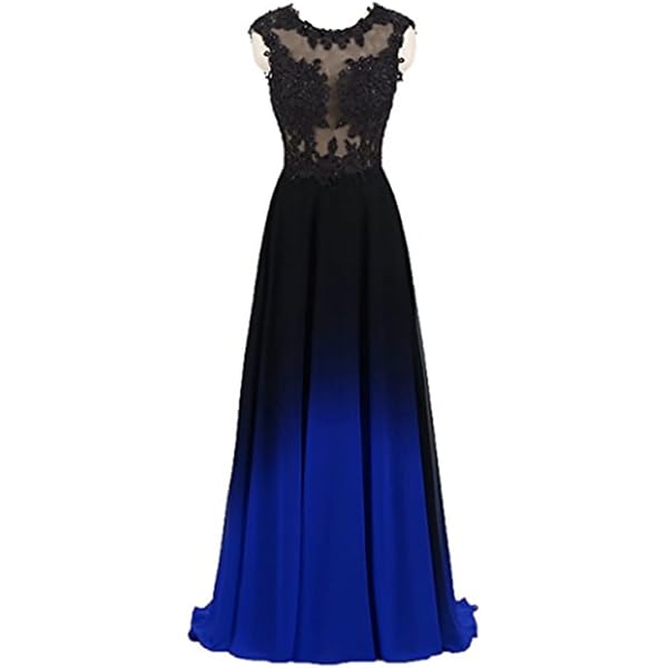 Dydsz Women's Ombre Appliques Evening Dresses for Weddings