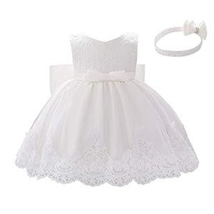 OwlFay Baby meisje bloem kant prinses feestjurk verjaardag volle maan bruiloft avond formele galajurk met strik…