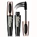 2PCS 4D Silk Fiber Eyelash Mascara，Extra Long Lash Mascara and Thick, Long Lasting, Waterproof & Smudge-Proof, All Day Exquisitely Lush, Full, Long, Thick, Smudge-Proof Eyelashes