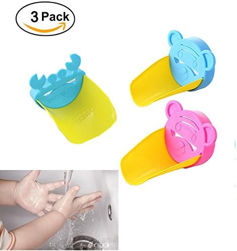 3 Pack Faucet Extender for Kids Children Sink Handle Extender Bath Toys for Babies,Toddlers Sink Extension Sink ExtenderBathroom Accessory