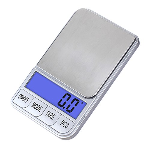 TBBSC Weigh Scales,High Precision Digital Pocket Scale,Jewelry Scale Gram (Silver-1000g/0.1g)