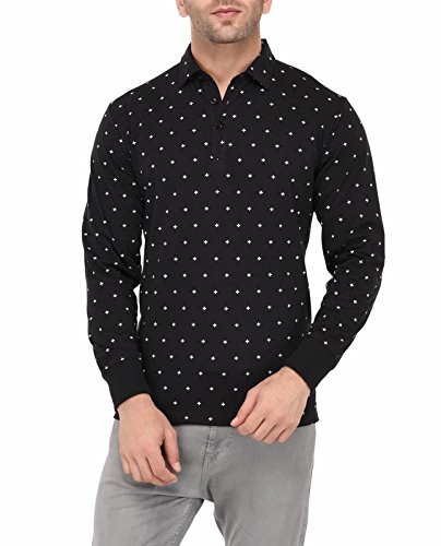 vivid bharti men's black printed full sleeve high quality tshirts