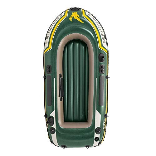 Zengqhui Kajaks Aufblasbares Zwei-Personen-Fischerboot 2 Personen Gummi-Ruderboot Verdickung/Armee-Grün Doppel… – Bild 3