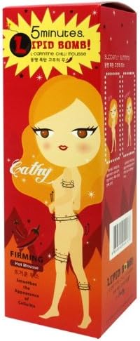 5 Minutes Lipid Bomb Firming Hot Mousse Anti Cellulite L-Carnitine Slimming 250 Ml. X 2 Bottles