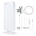 TV Antenna, ANTOP Outdoor / Indoor Digital Smartpass Amplifier HDTV Antenna 80 Miles Multi-Directional VHF/UHF High Gain Reception with Tools-Free Installation and 40ft High Performance Coaxial Cable