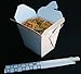 AMK Chinese Take Out To go Food Boxes: 16 oz. (1 Pint) Lot Of 50 - White - food container # 450019
