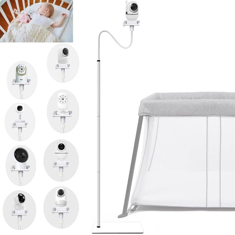 EYSAFT Baby Monitor Floor Stand Holder Mount Compactible for Nanit Pro & Flex Stand,Infant Optics DXR-8 Pro,VTech VM901/VM819/RM7764,Momcozy,HelloBaby,eufy E110,nooie IPC100,Motorola VM75/VM50G/VM44