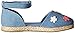 Carter's Girls' Brea Espadrille Mary Jane Flat, Blue, 5 M US Toddler