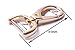 Bobeey 4pcs 51x27mm Swivel Snap Hooks Purses Clasps for 3/4'' Width Webbing&Leather Strap,Chunky Purse Hardware,Purse Lobster Clasps,Jewelry Clasps,Sturdy Snap Clasps BBC31 (Light Gold) …