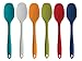 RSVP International Ela's Favorite Silicone Spatula Spoon, Turquoise, 11