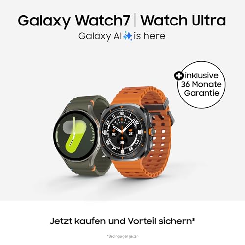 Samsung Galaxy Watch7 Smartwatch, Fitness-Uhr, Fitness Tracker und Aktivitätstracker, 44 mm, Bluetooth, Silver, Inkl. 36 Monate Herstellergarantie 2