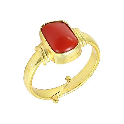 red stone gold ring designs