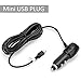 Dash Cam Charger Mini USB, Car Charger with USB Port for APEMAN, Rexing, Byakov, AKASO, Vantrue, Crosstour, Trekpow, Pruveeo, OldShark, Garmin and Most Other Dash Cam, Android Devices. (11.5FT) primary