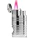 Lighter,4 Jet Torch Lighter Windproof Turbo Quadruple Flame Gas Butane Refillable Torch Lighter with Punch Cutter Tool and Butane Window,Gadgets for Men