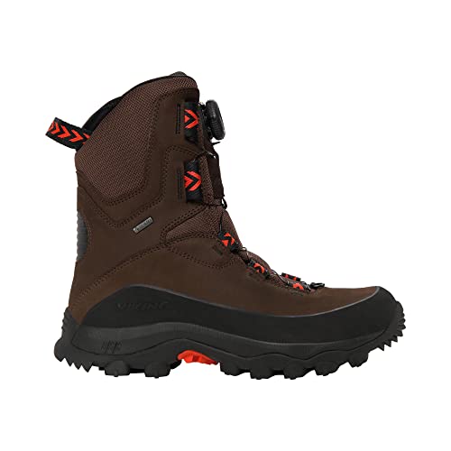 Viking Unisex Villrein High GTX BOA, Dark Brown/Red, 36