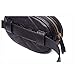 Waist Bag Women Rivets Leather Chest Belt Fanny Pack Bags Casual Fashion Handbag Red Black (black)