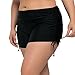 maysoul Women Plus Size Swim Shorts Side Tie Board Shorts Ruched Swimsuit Bottom