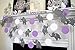 Elephant garland, baby shower decor, elephant shower decoration, nursery decoration, purple grey elephant banner, elephant birthday decor