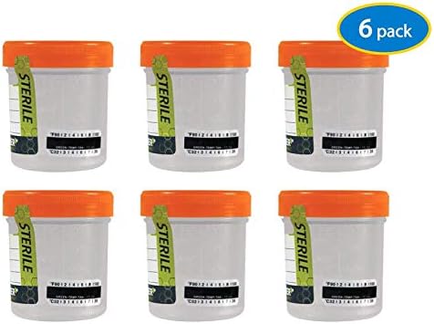 3oz Sterile Specimen Container Cups with Temperature Strip for Drug, Ovulation Pregnancy, pH Tests