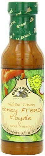 Virginia Brand Vidalia Onion Honey French Royale Salad Dressing , 12 Ounce Bottle (Pack of 6) by Virginia Brand