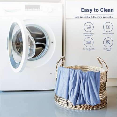 Avoalre 2-in-1 Cooling Cuddly Blanket Made of Cotton, Arc-Chill Microfibre Summer Blanket with Q-Max 0.4, Self-Cooling Blanket, Soft Cooling Blanket for Children and Adults, 150 x 200 cm