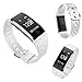 Juboury Fitness Tracker, Heart Rate Activity Tracker Touch Screen Wearable Pedometer Smart Wristand with Sleep Monitor, Steps Counter, Calories Track for Android and iOS Smart Phones(White)