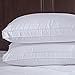 puredown® Natural Goose Feather Down Bed Pillows for Sleeping with 2 Outer Protectors, Hotel King Pillows Set of 2 with Cotton Fabric Cover (Pack of 2)