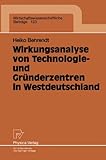 Image de Wirkungsanalyse von Technologie- und Gründerzentren in Westdeutschland (Wirtschaftswissenschaftliche Beiträge) (German Edition)