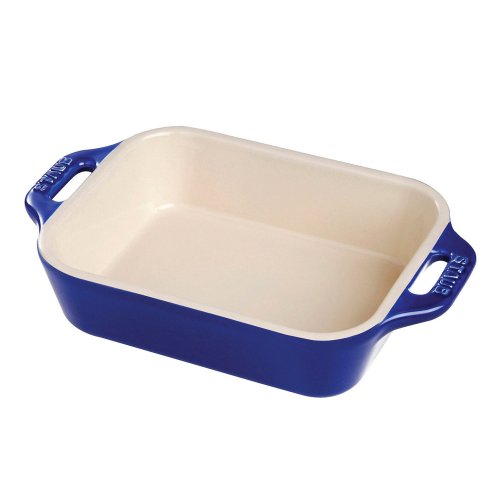 Staub Rectangular Dish, Dark Blue, 10.5 x 7.5 - Dark Blue