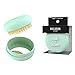 COMPACT HAIR BRUSH TRAVEL ALL-IN-ONE WITH MIRROR CASE- Pocket brush - Superior Detangler - Women and Kids - Gift idea - Milk+Sass Macaron for Hair, MINT FRAMBOISE