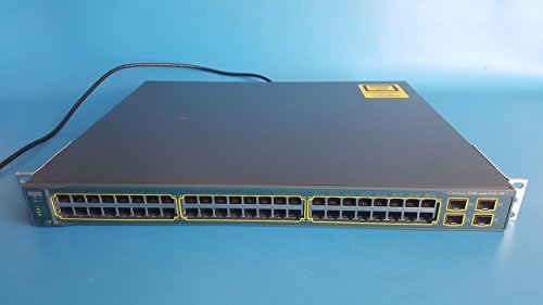 Cisco WS-C3560-48PS-S Catalyst Ethernet Switch w/ Rack Ears Power/Console Cables