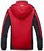 Wantdo Women's Waterproof Mountain Jacket Fleece Ski Jacket US XL Red X-Large