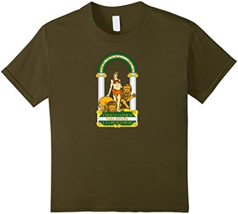 Kids Andalusian shirt: Andalusia shirt - Andalucia shirt  12 Olive