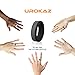 UROKAZ Silicone Wedding RingGrey BlackSize 11 Inner Diameter ~ 20.57 mm