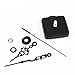 Joylive DIY Clock Mechanism Repair Parts Quartz Replacement Movement Black + Time Hands