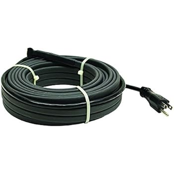 KING SRP126-150 Pre-Assembled Self-Regulating Pipe Trace Roof/Gutter De-Icing Heating Cable with Plug, 120-Volt, 150-ft / 120V