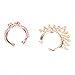 LIGONG Nose Ring Septum Piercing Jewelry,12Pieces Faux Fake Septum Nose Ring for Women Non Piercing Jewelry Clip On Body Piercing White/Gold/Silver/Rose Gold- Gift Choice