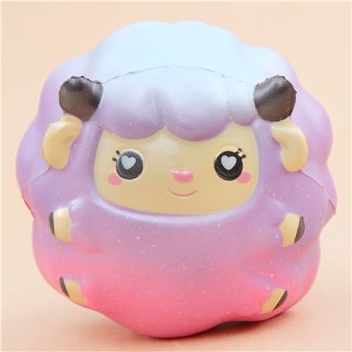 Scented pink purple blue sheep animal squishy by Areedy