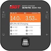 ISDT Q6 Retro Lipo Battery Charger Discharger DC 350W 16A Smart RC Battery Charger for 2~6S Lithium LiHv LiIon Life NiMH Ni-Cd/Pb Lipo Battery Balance Charger, with LCD Display