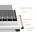 kinverch 100 Watts 12 Volts Monocrystalline Solar Panel for 12 Volt Battery Charging,RV's and Boats