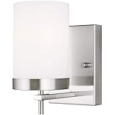 Sea Gull Lighting Generation 4190301-962 Transitional One Light Wall Sconce from Seagull-Zire Collection in Pewter, Silver Fi