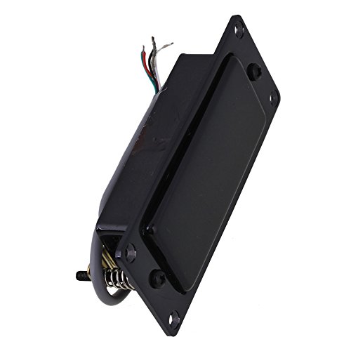 Yibuy Zinc Alloy Black Sealed Guitar Humbucker Pickup 92 x 37mm for Mini Guitar Electric Guitar