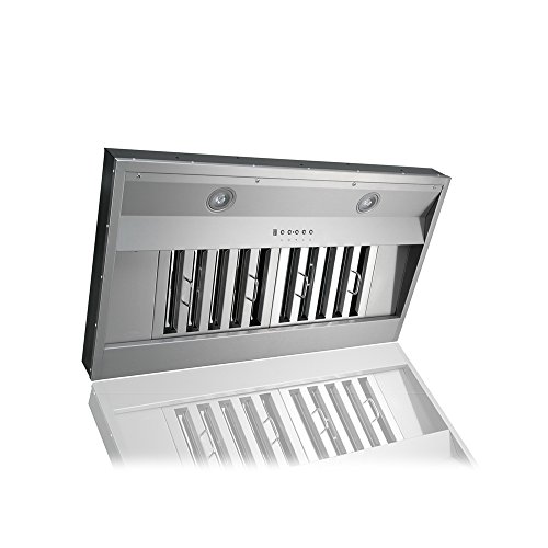 KOBE Range Hoods IN2636SQB6505A Insert Range Hood, 36Inch, Stainless