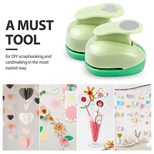 UCEC Paper Punches for Crafting, 1 Inch Paper Puncher, 6 Pcs Hole Punch