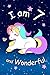 I am 7 and Wonderful: Cute Unicorn 6x9 Activity Journal, Sketchbook, Notebook, Diary Keepsake for Women & Girls! Makes a great gift for her 7th birthday. by New Paths Publishing