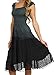 Sakkas 6741 Spring Maiden Ombre Peasant Dress - Charcoal - One Size