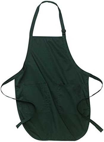 AimTrend Unisex Multi-Use Full Length Stain Protected Apron with Pockets Hunter