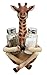 SAFARI ADORABLE GIRAFFE FAR REACH SALT PEPPER SHAKERS HOLDER FIGURINE STATUE